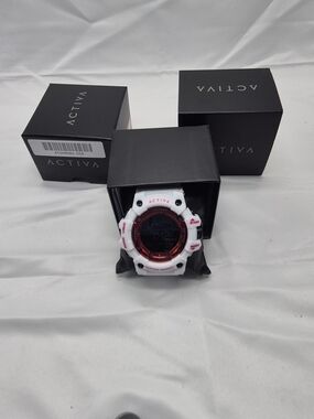 Invicta White and Red Digital Sport Watch